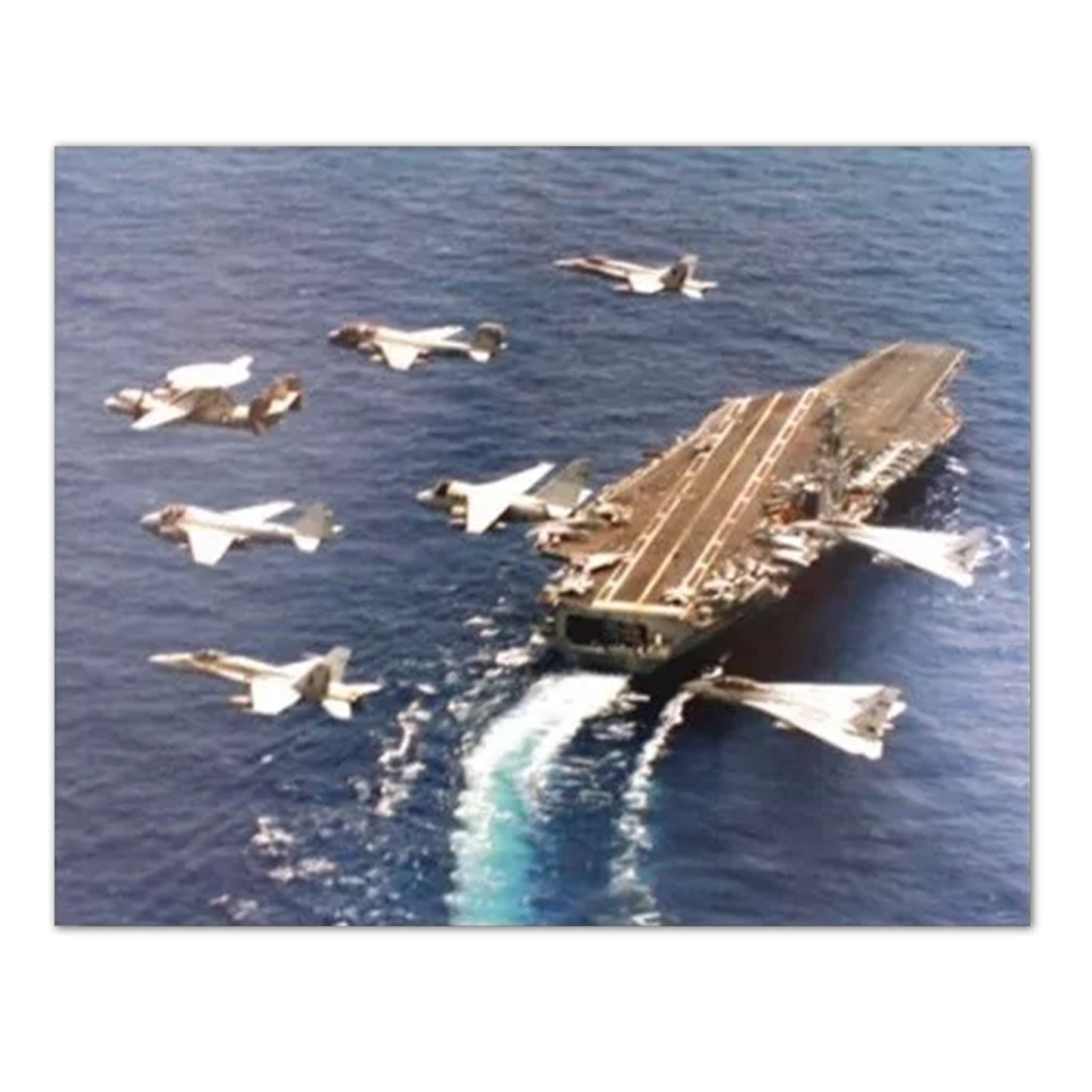 USS Washington CVN-73Naval Carrier w/Jet Airplanes Wall Picture 16x20 Art Print