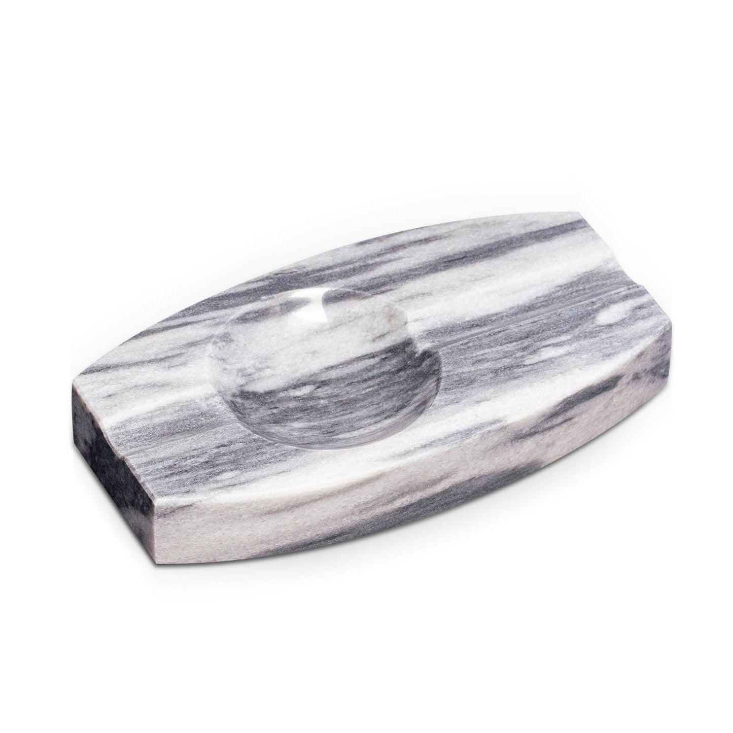 Marble Double Cigar Ashtray - Gray