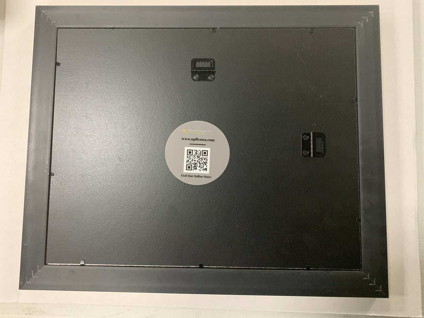 Daily Bread Man Praying at Table Grace 13x16 Gold Frame + black & gold matting