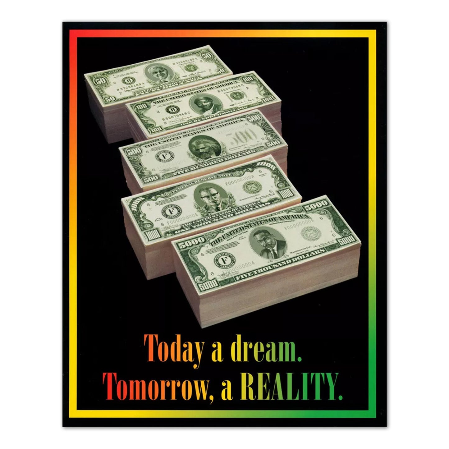 Motivational Today a Dream Tomorrow Reality Photo Wall Picture 8x10 Art Print
