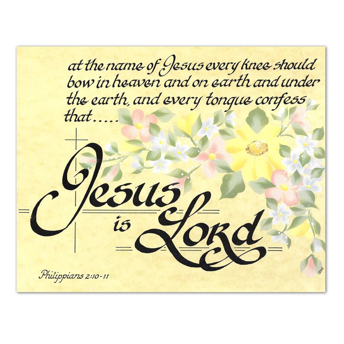 Jesus is Lord Philippians 2 Bible Verse Christian Unframed 8x10 Art Print