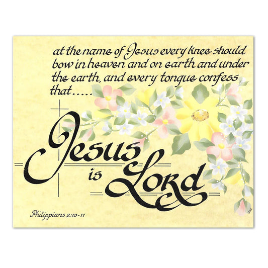 Jesus is Lord Philippians 2 Bible Verse Christian Unframed 8x10 Art Print