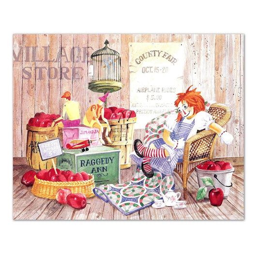 Village Store Raggedy Ann Doll in Chair Wall Picture 8x10 Art Print