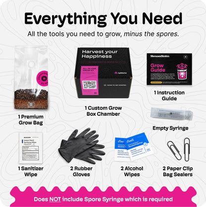 All-In-One Mushroom Grow Kit – Perfect for First-Time Grower