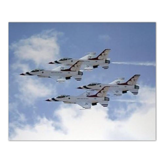 F-16 Thunderbirds Jet Airplane Wall Picture 16x20 Art Print