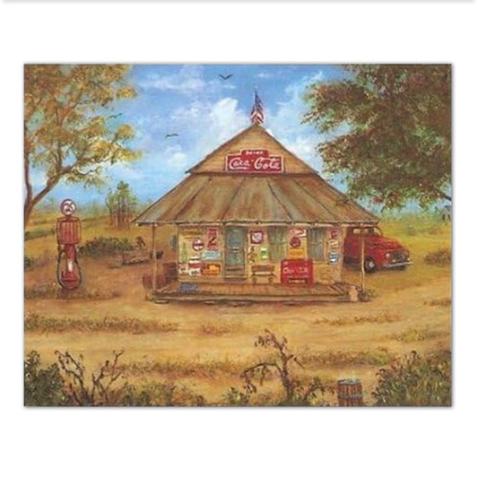 Pals Old Country Store Coca Cola Folk Kitchen Wall Picture 16x20 Art Print
