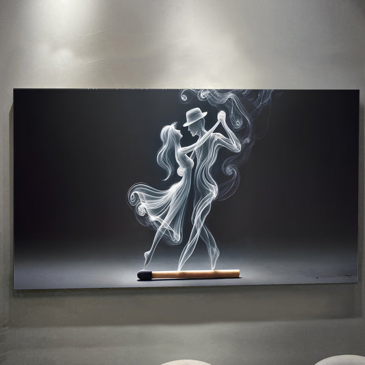 Abstract Couple Dance Art - Modern Canvas Wall Decor | Ready to Hang