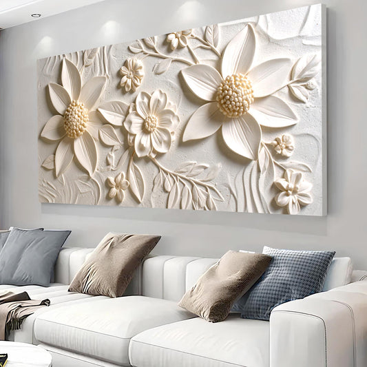 Floral Wall Art – Abstract Canvas Painting | Personalized Ready to Hang Art