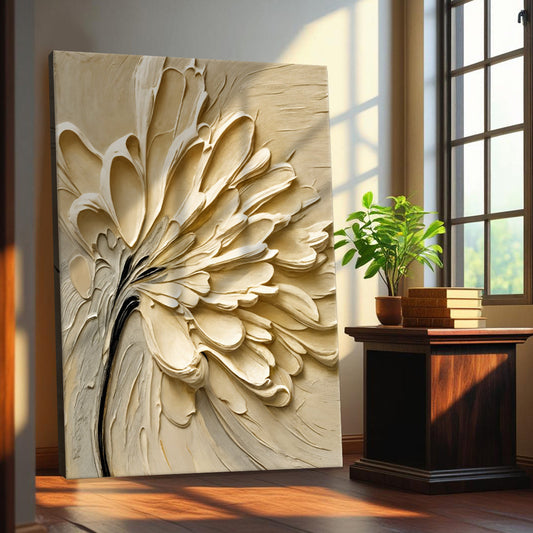 Flower Splatter Wall Art - Personalized Floral Canvas Decor Ready to Hang