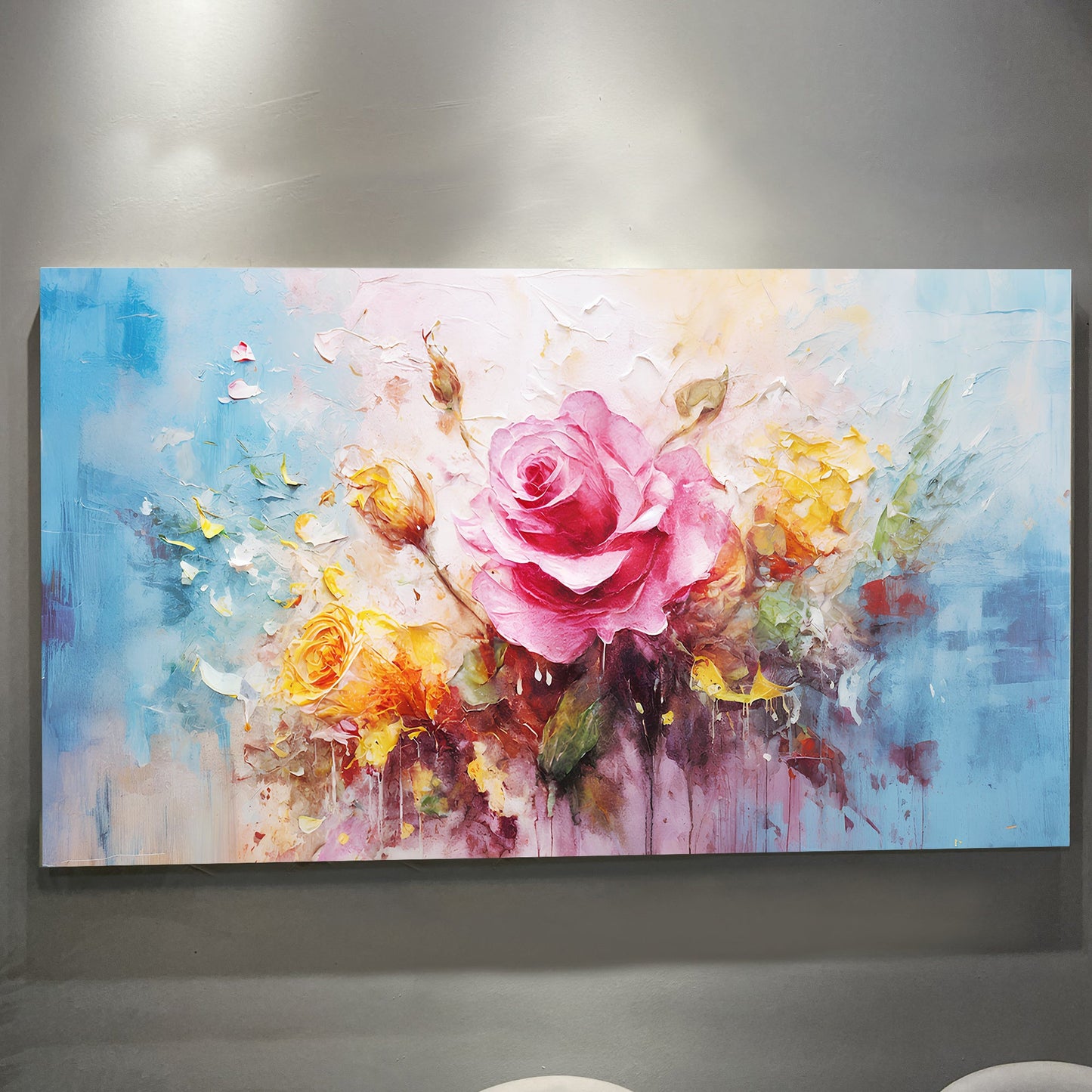 Rose Flower Wall Art - Personalized Floral Canvas | Made in USA, Ready to Hang
