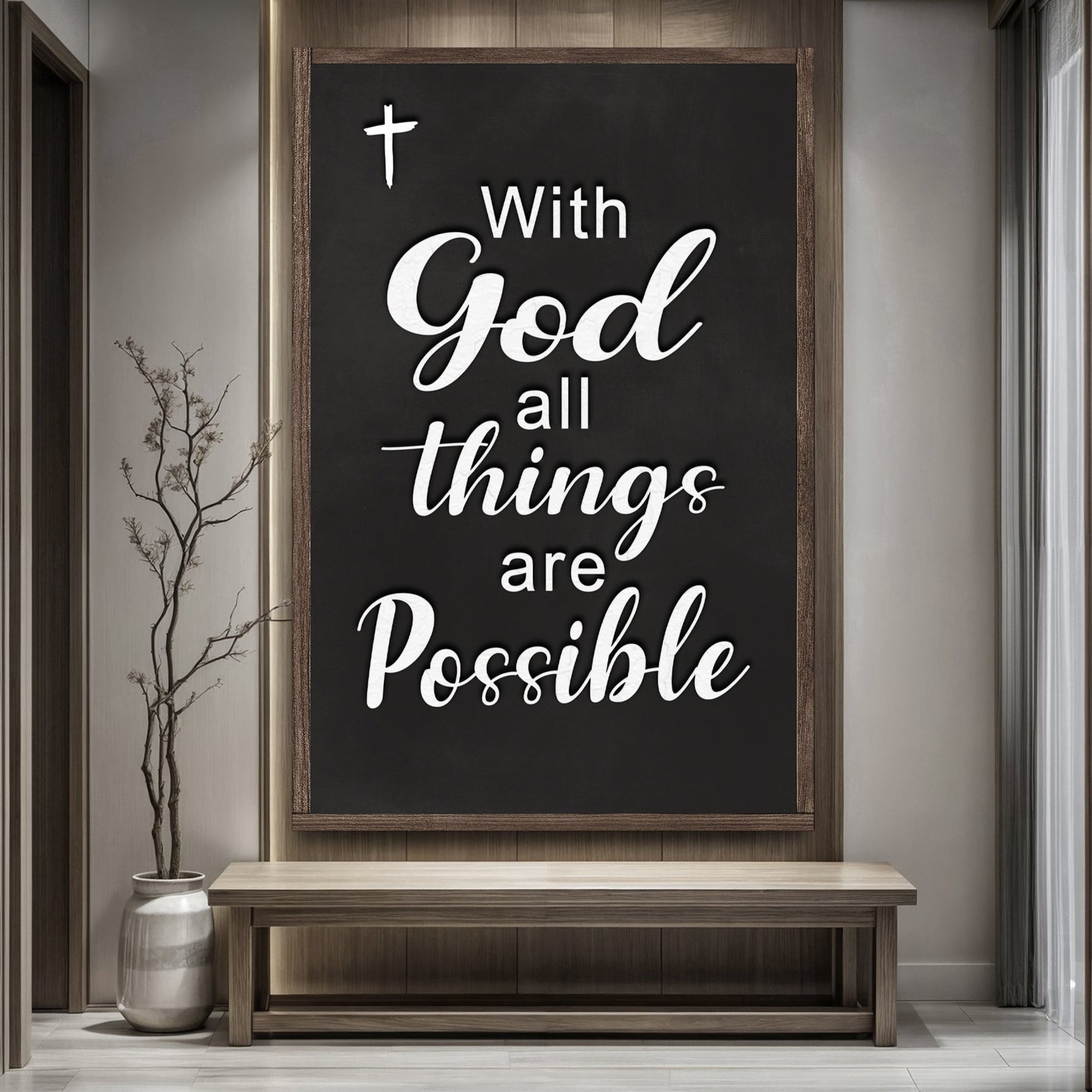 Faith Wall Sign - Inspirational Canvas Art | Personalized Religious Home Decor