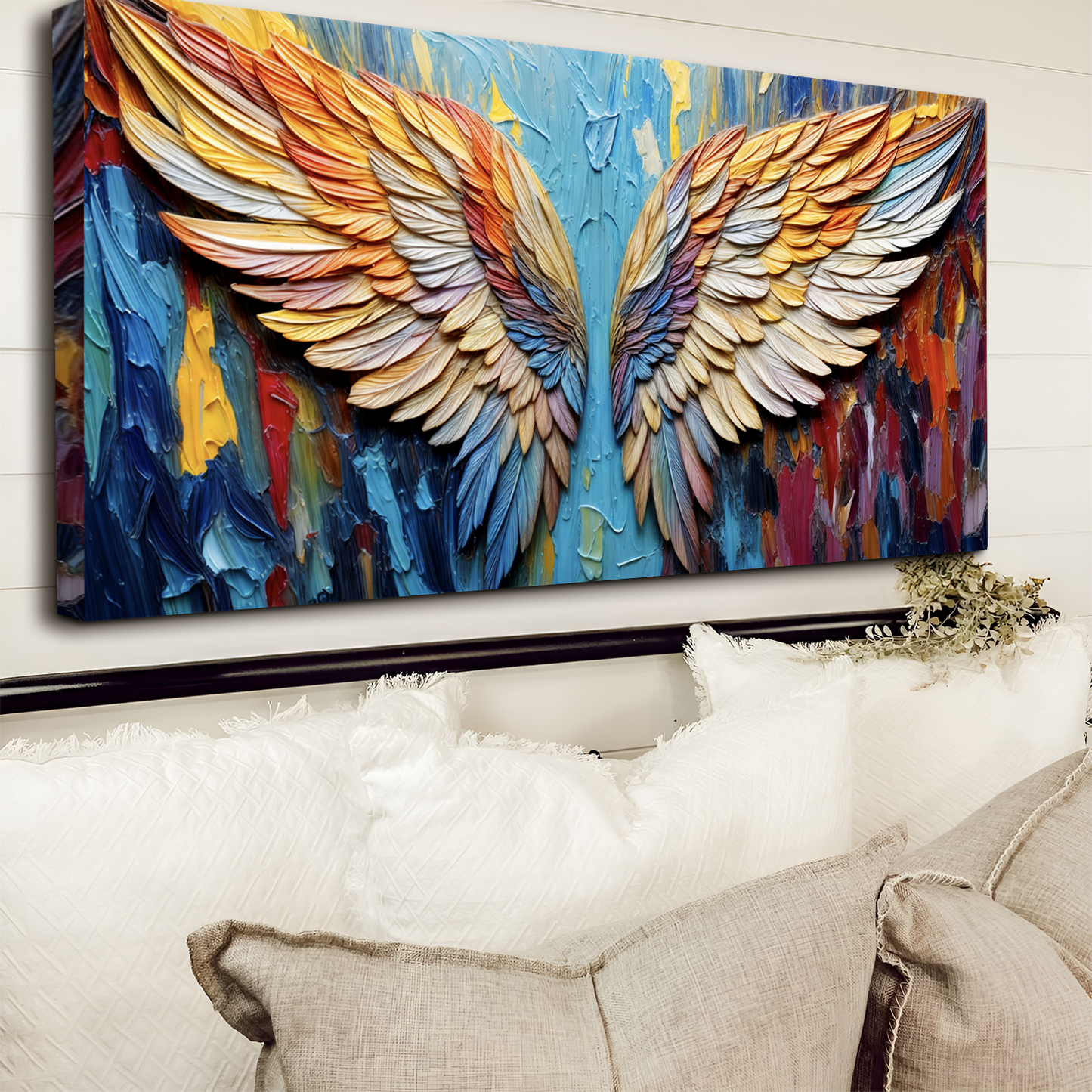 Wings of Hope Wall Art - Personalized Canvas Sign | Ready to Hang USA Made
