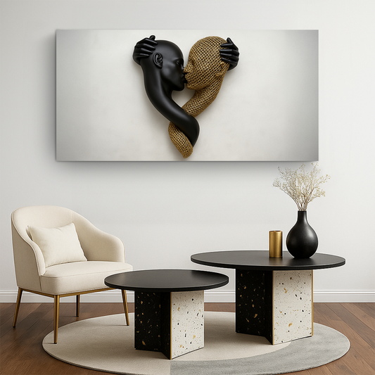 Abstract Wall Art - Eternal Love Figure Canvas Print | Modern Wall Decor