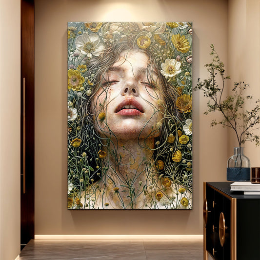 Garden Blossom Wall Art - Personalized Floral Canvas Print | Ready To Hang