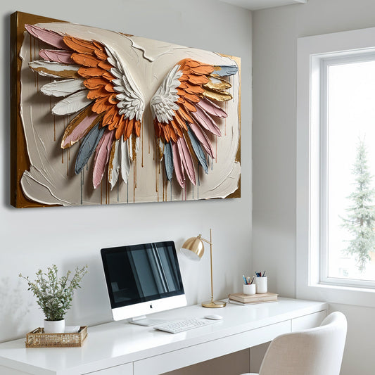 Angelic Wings Wall Art - Personalized Canvas Art | Bright Ink Printing, Ready to Hang