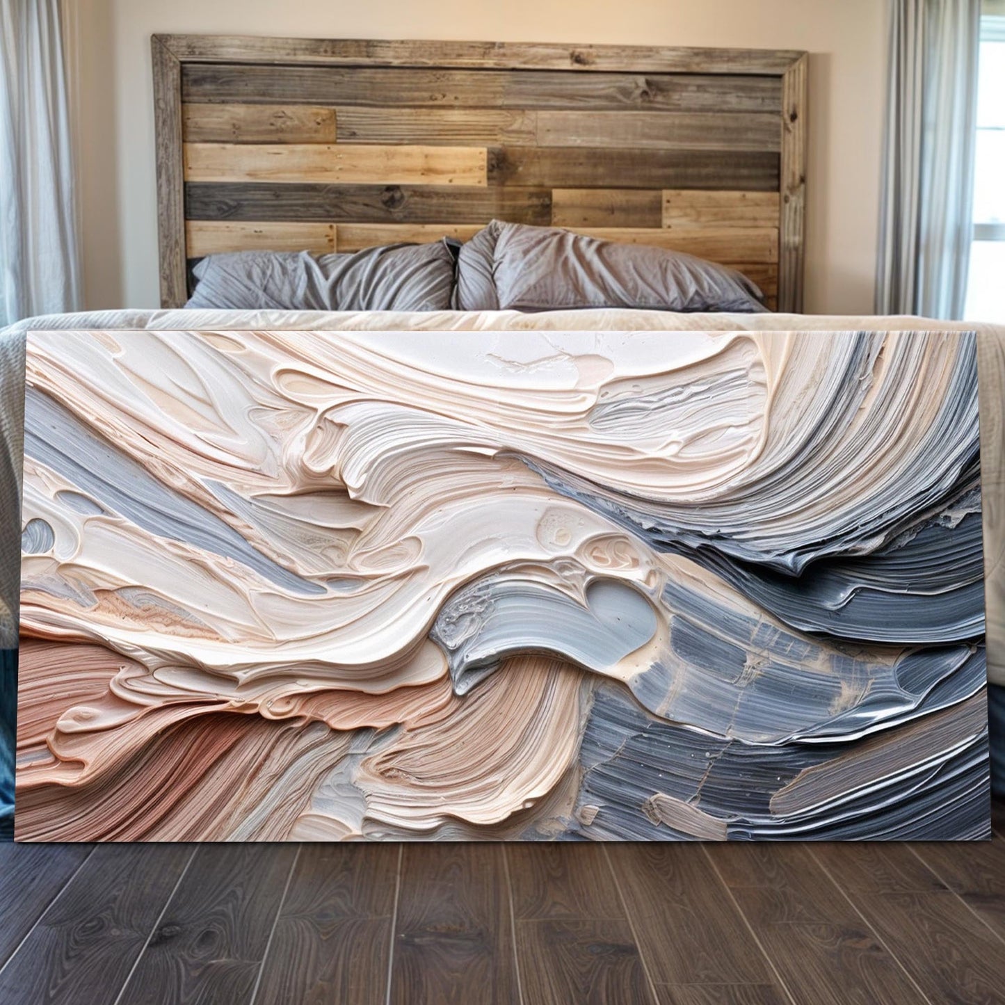 Minimalist Wall Art - Rough Texture Canvas | Modern Home Decor Ready to Hang
