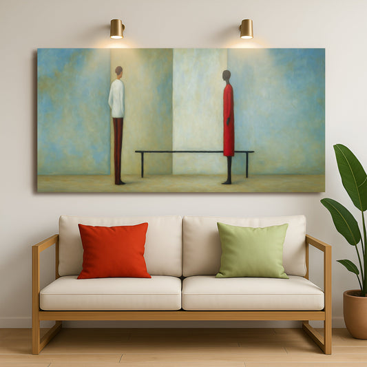 Abstract Wall Art - Modern Canvas Art | Personalized Bright Ink Ready to Hang