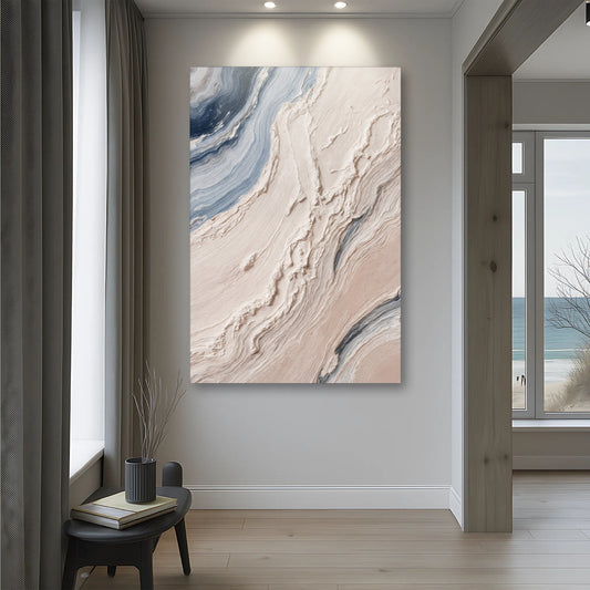 Minimalist Wall Art - Abstract Wave Canvas | Modern Canvas Wall Decor
