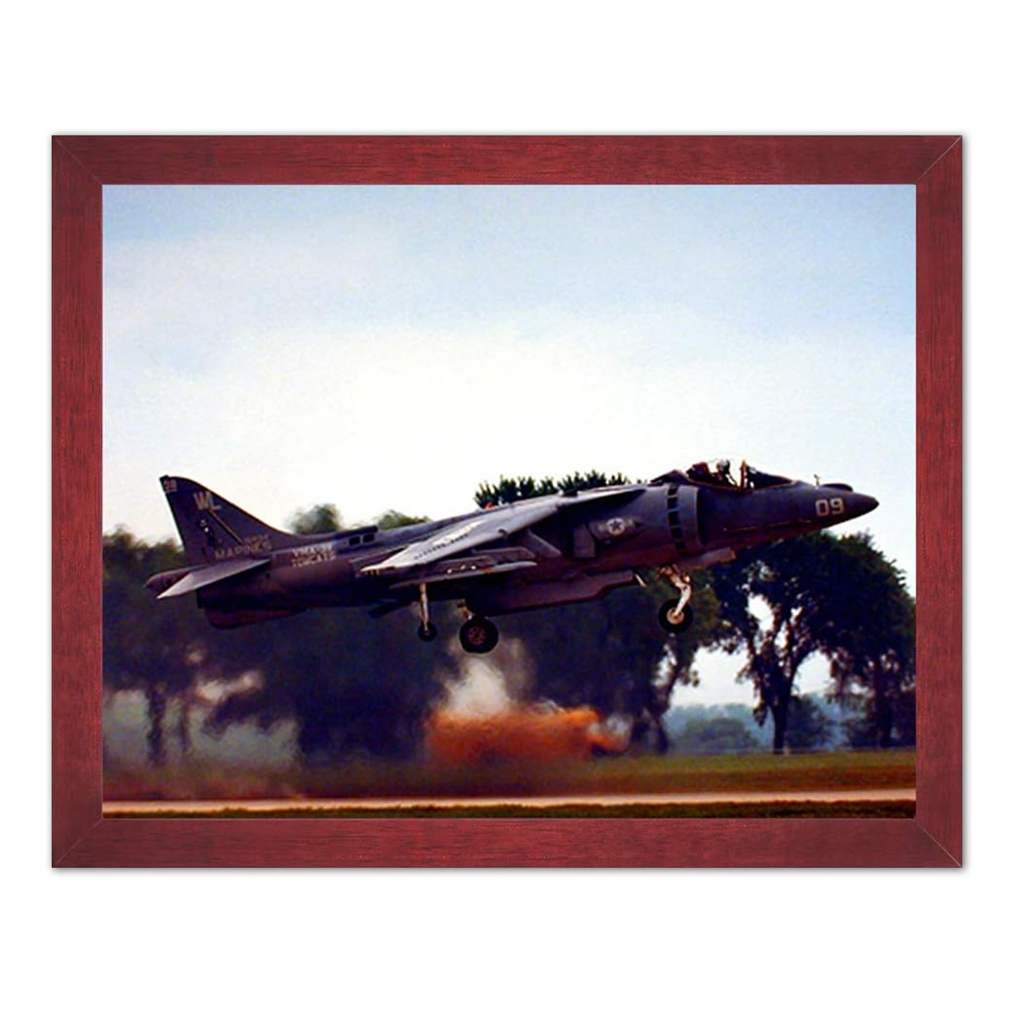 USMC AV8B Harrier Jet Airplane Picture Framed Art Print