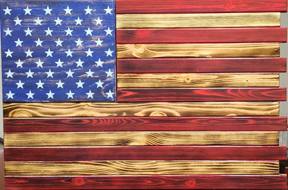 Deluxe 3 Compartment Gun Concealment Case (Traditional American Flag Designs)