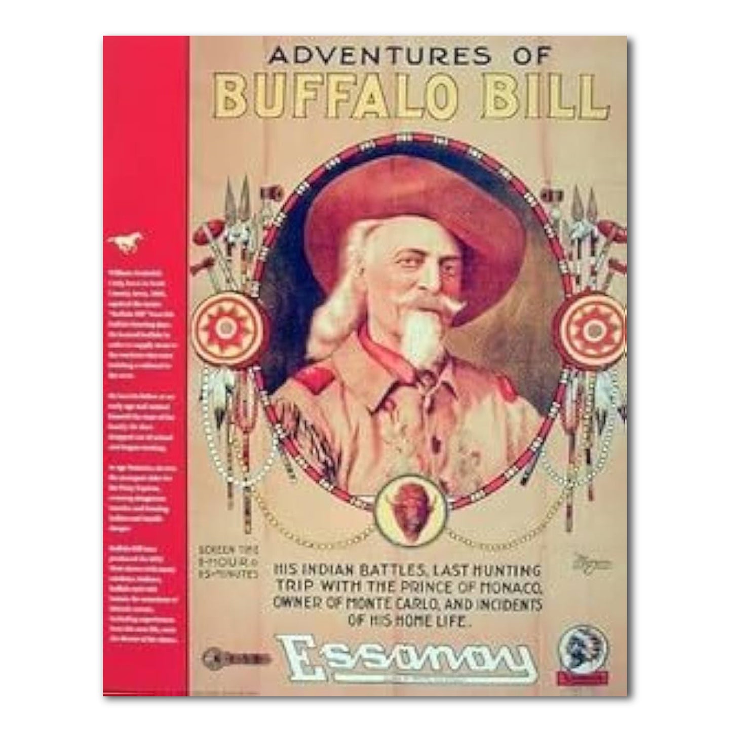 Buffalo Bill Western Rodeo Cowboy Vintage Poster Ad Wall Picture 16x20 Art Print