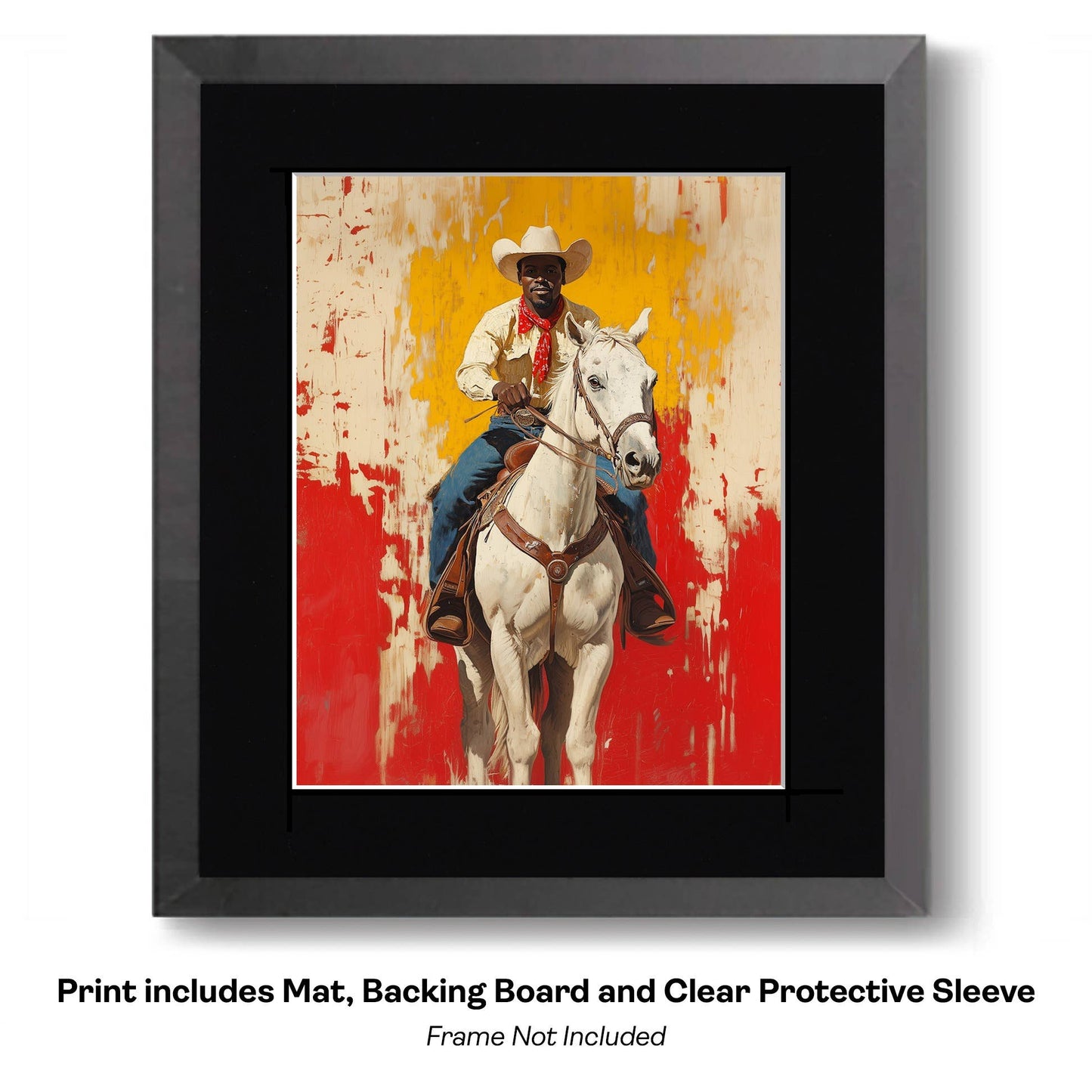 Handsome Cowboy Trio - Cowboy Western Art Prints 8"x10" Artwork
