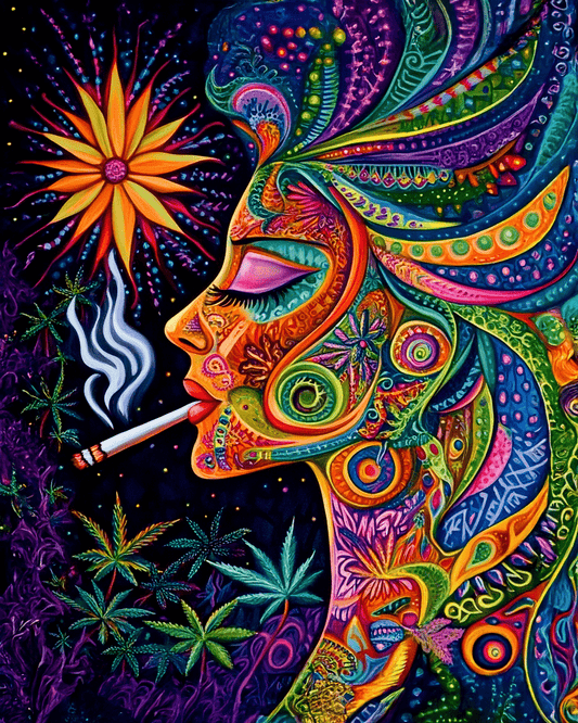 Sweet Puff Wall Art Prints – 8″x10″ Artwork for 11″x14″ Frame