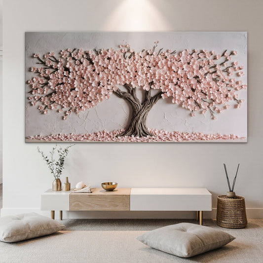 Blush Blossom Wall Art - Personalized Canvas Art | Ready to Hang Floral Decor