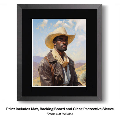 Handsome Cowboy Trio - Cowboy Western Art Prints 8"x10" Artwork