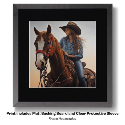 Handsome Cowboy Trio - Cowboy Western Art Prints 8"x10" Artwork