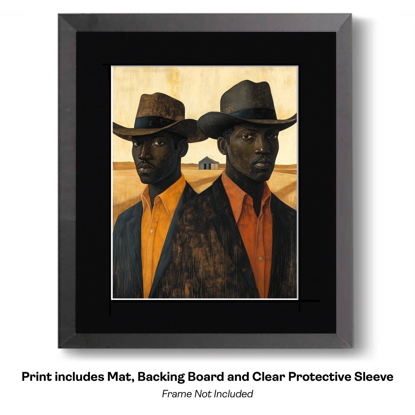 Handsome Cowboy Trio - Cowboy Western Art Prints 8"x10" Artwork