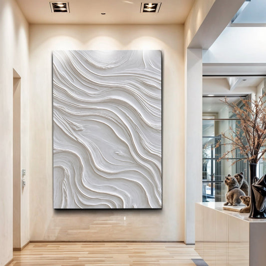 Ocean Wave Wall Art - Minimalist Canvas Decor | Personalized Coastal Sign