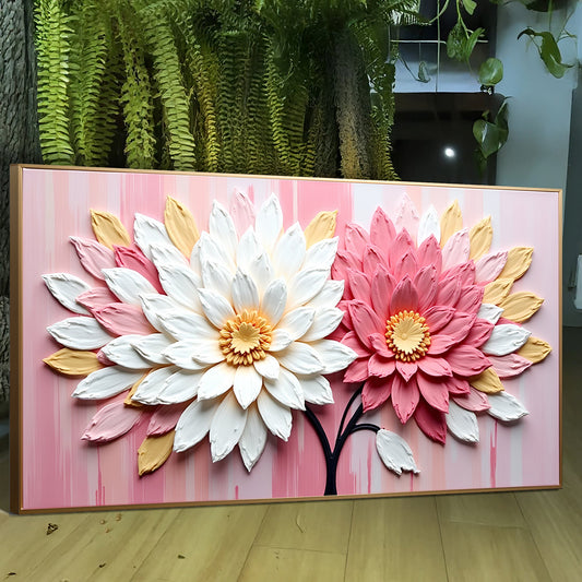 Pink Wall Art - Personalized Canvas Print | Floral Wall Decor Ready to Hang