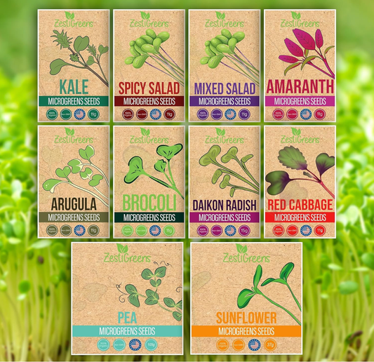 Organic Variety Pack Microgreens Seeds