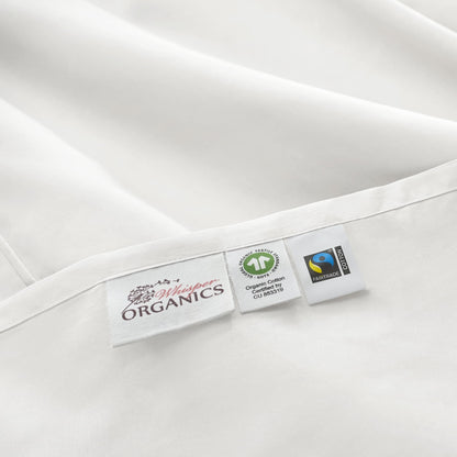 500 Thread Count Pillowcase Set - Organic Cotton Sateen Weave Pair