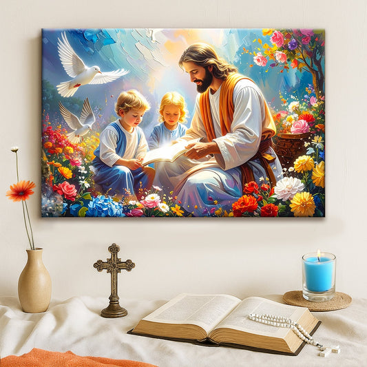 Jesus Faith Wall Art – Personalized Christian Wall Decor | Ready to Hang Canvas