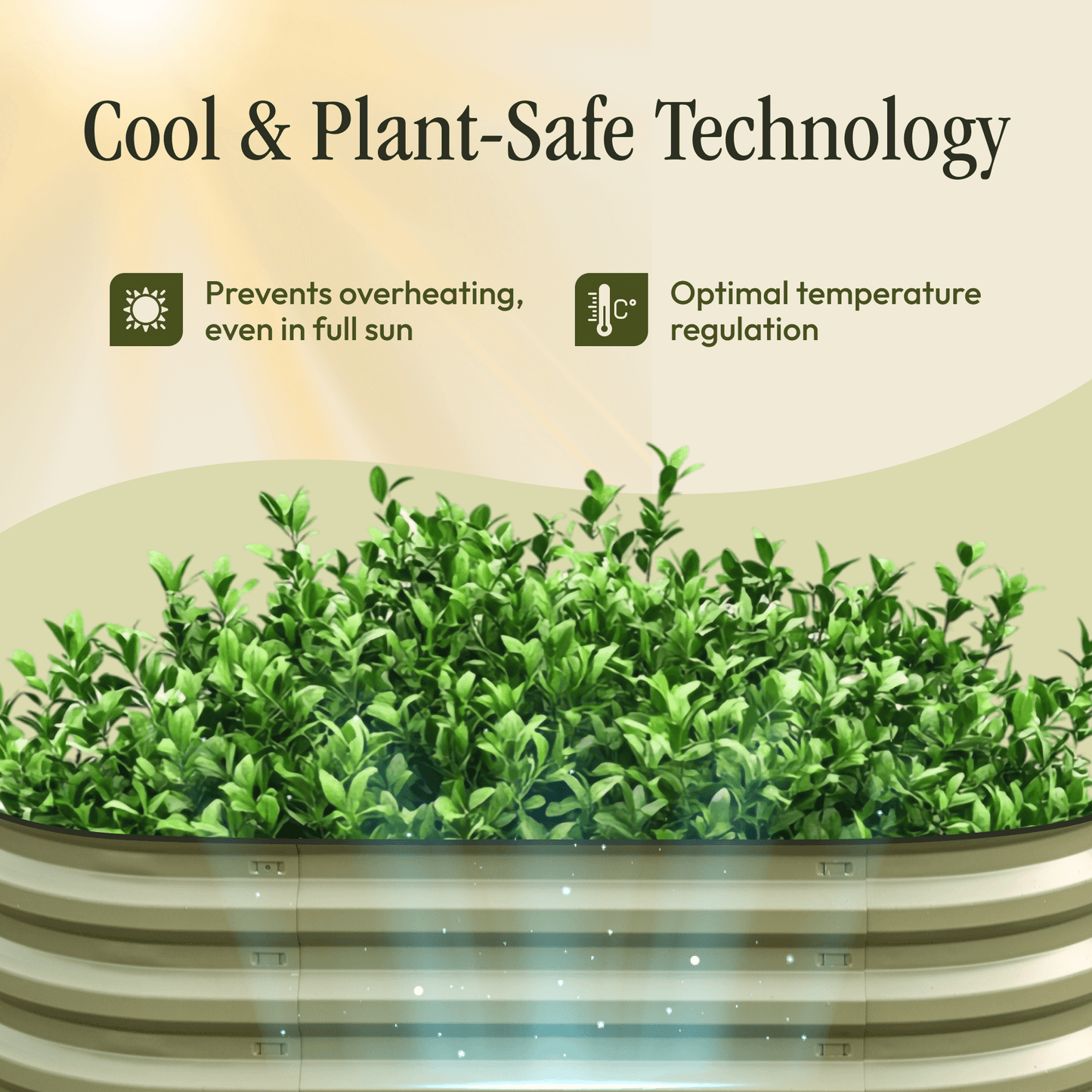 Metal Raised Garden Bed - Easy Garden Bed Kit With Pop N Slide System, Rust Resistant Planter
