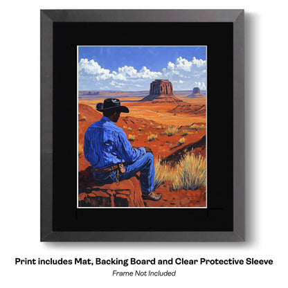 Handsome Cowboy Trio - Cowboy Western Art Prints 8"x10" Artwork