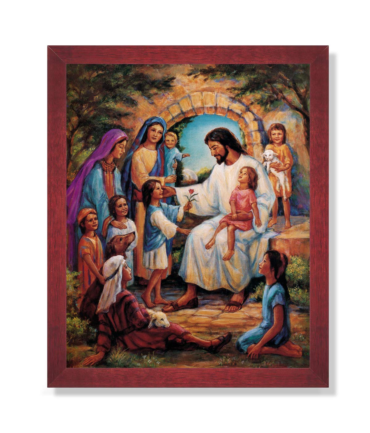Art Prints Inc Jesus Christ with Children Religious Home Decor Wall Picture