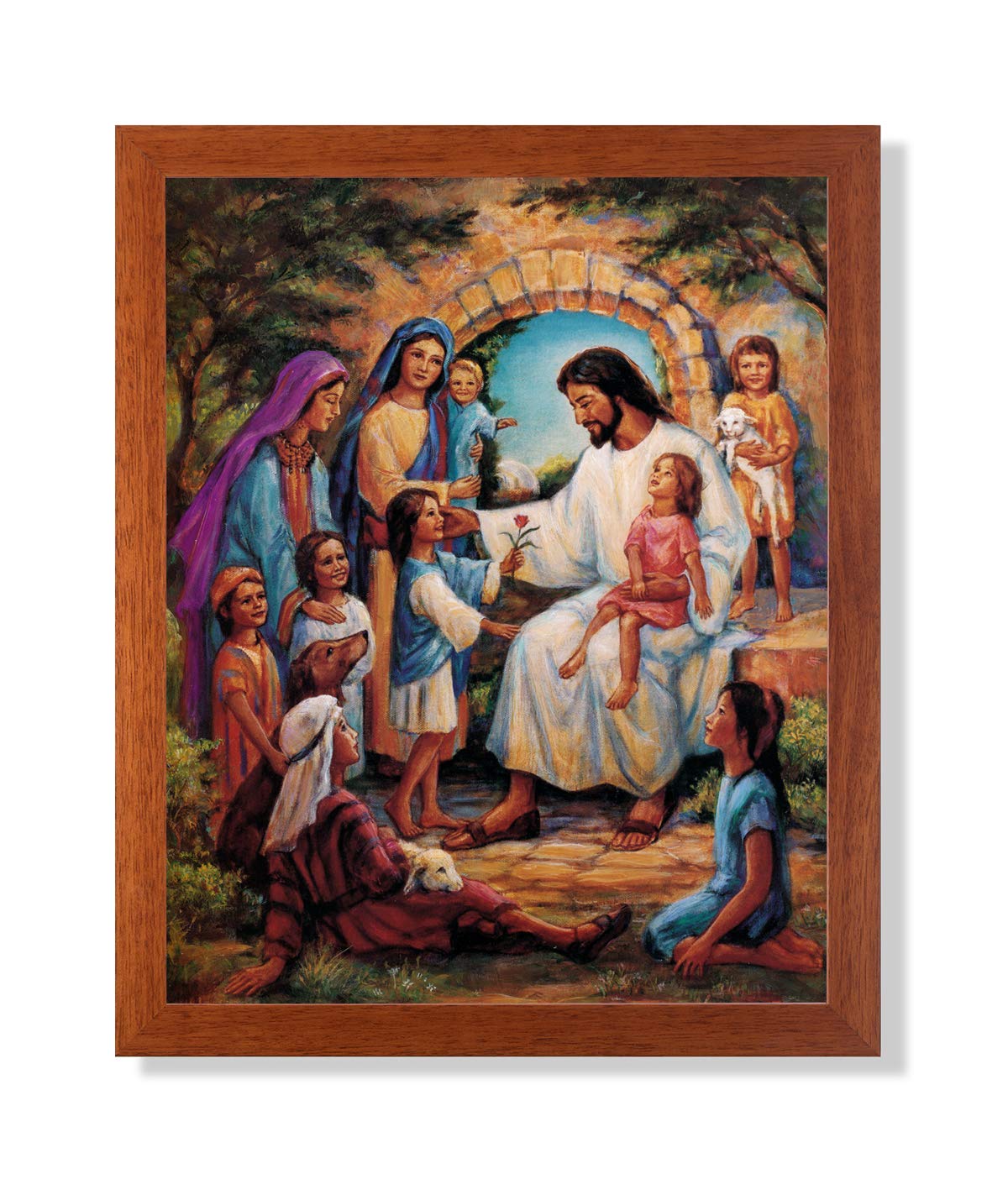 Art Prints Inc Jesus Christ with Children Religious Home Decor Wall Picture