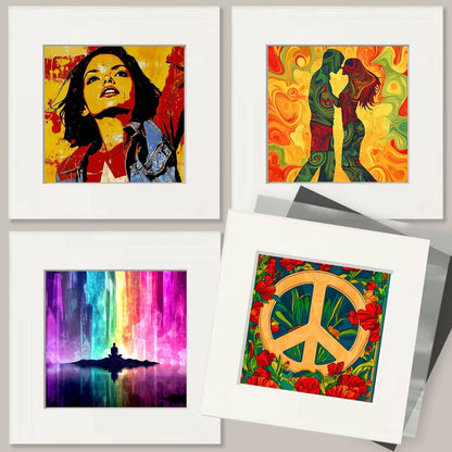 Morning Meditation - Retro 60's & 70's Art Prints - 8"x10" Art Print for 11"x14" Frame