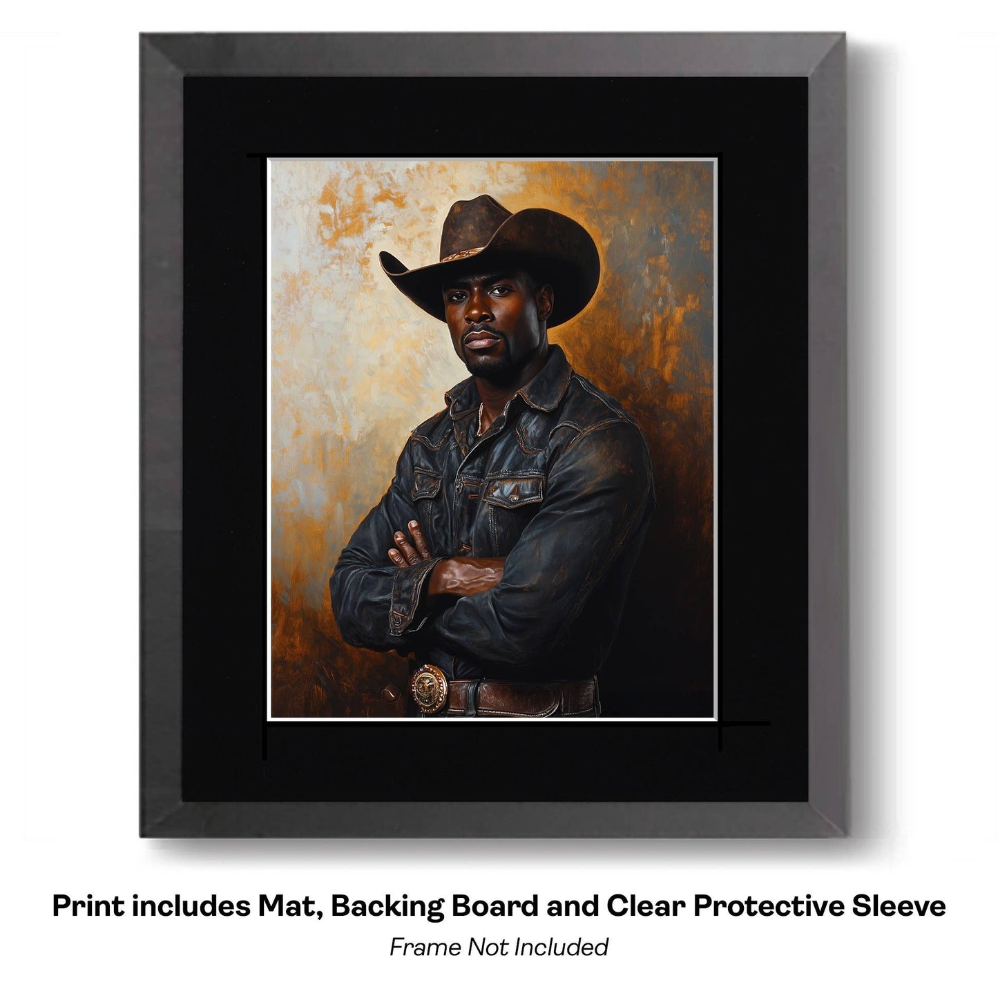 Handsome Cowboy Trio - Cowboy Western Art Prints 8"x10" Artwork