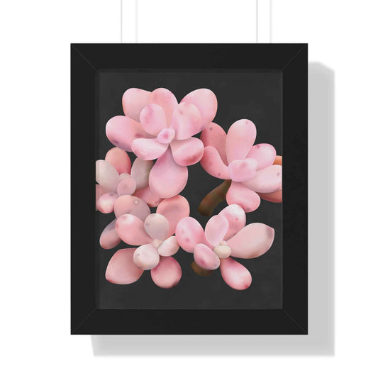 Pink Moonstone Framed Print – Botanical Wall Art