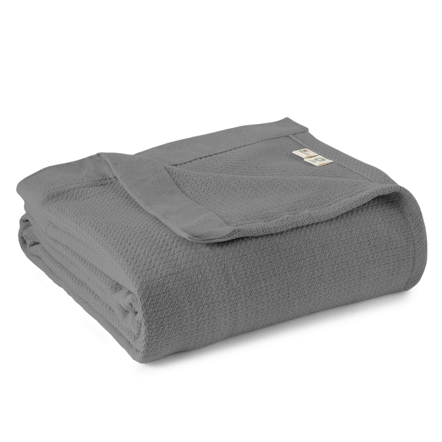 Organic Woven Blanket – Fairtrade Cotton Throw | Breathable, Medium Weight, Machine Washable
