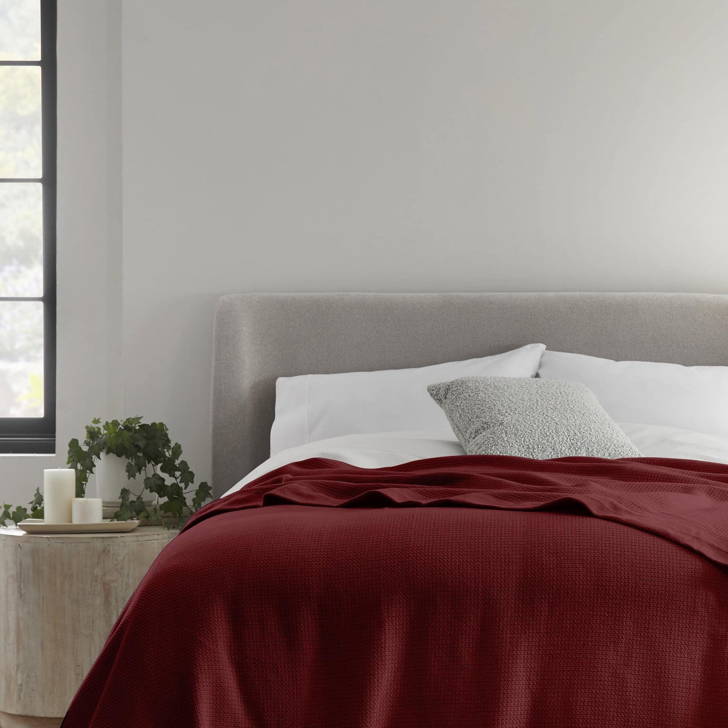 Organic Woven Blanket – Fairtrade Cotton Throw | Breathable, Medium Weight, Machine Washable