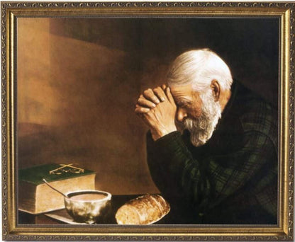SET - Daily Bread Man + Woman - Gold Framed 8x10