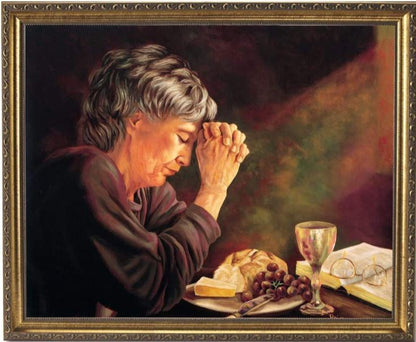 SET - Daily Bread Man + Woman - Gold Framed 8x10