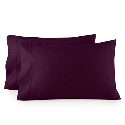 Flannel Pillowcase Set – Organic Cotton, Heavyweight Double-Brushed Flannel Cases