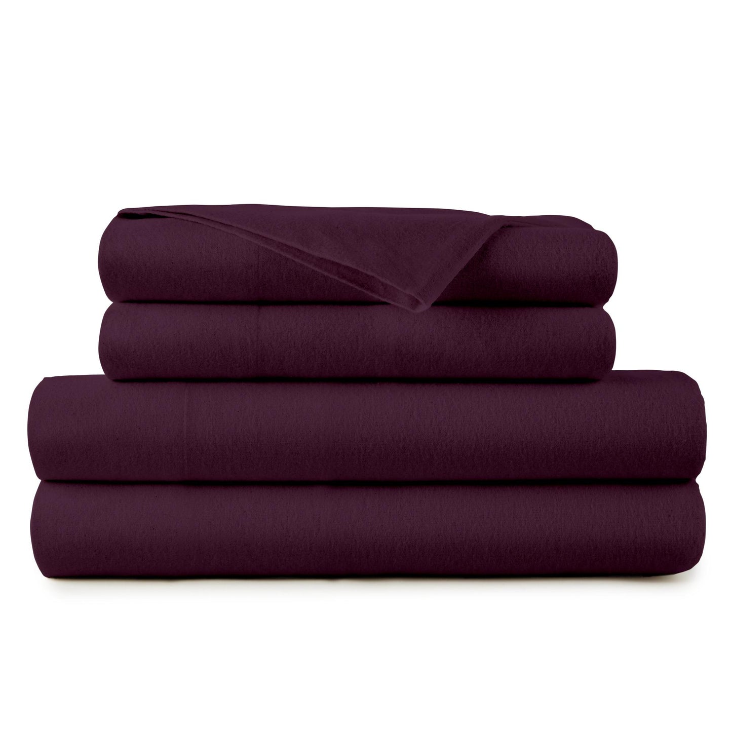 Organic Flannel Sheets - Heavyweight Double Brushed Flannel Bedding Set With Deep Pocket Fit