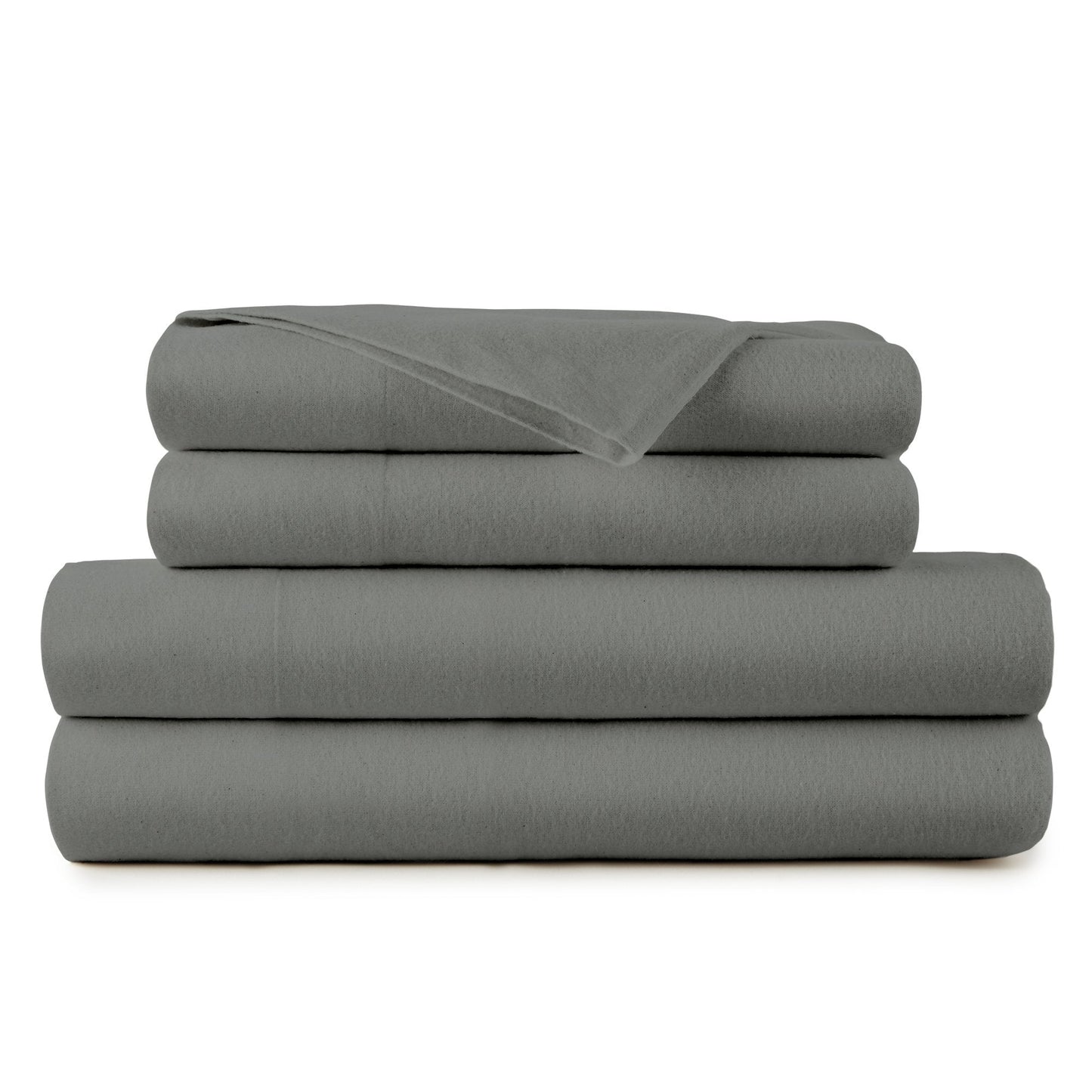 Organic Flannel Sheets - Heavyweight Double Brushed Flannel Bedding Set With Deep Pocket Fit